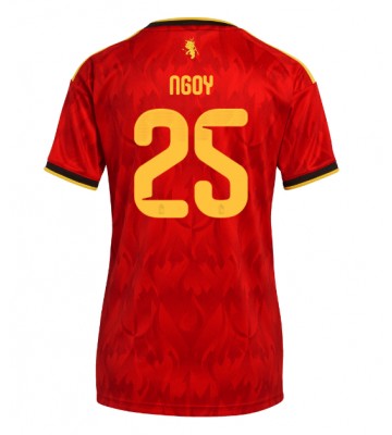 Belgien Nathan Ngoy #25 Replika Hemmatröja Damer VM 2026 Kortärmad